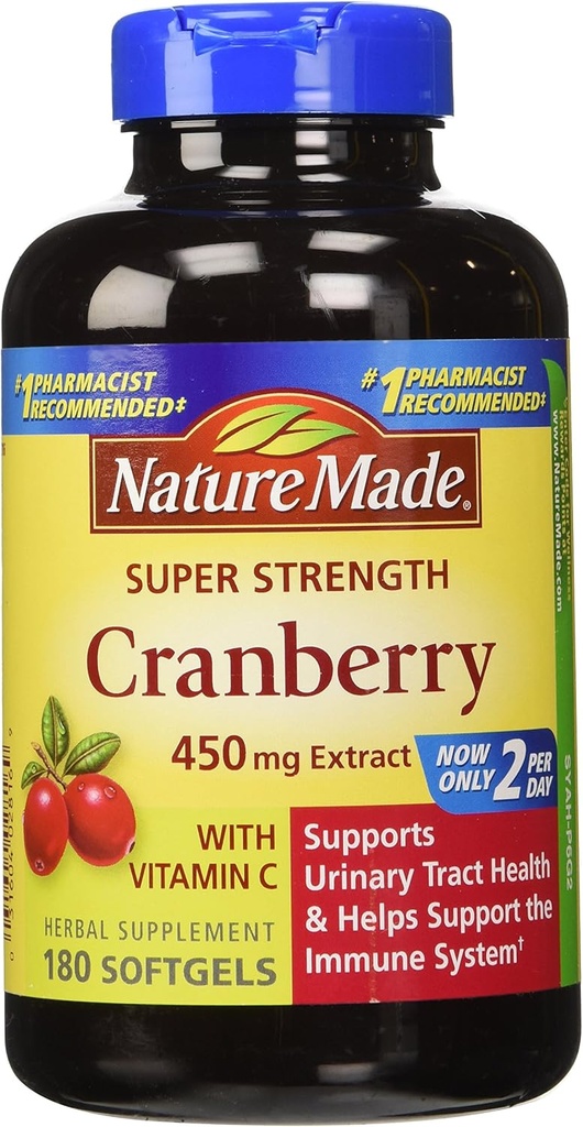 Nature Made Cranberry 450mg Ekstrak 180 Softgels