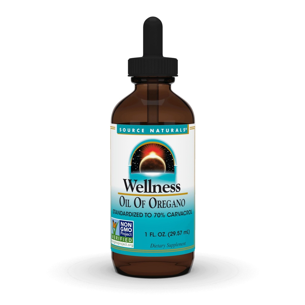 Sumber Minyak Wellness Oregano, Standardied ke 70% Carvacrol * - 1 Fluid oz
