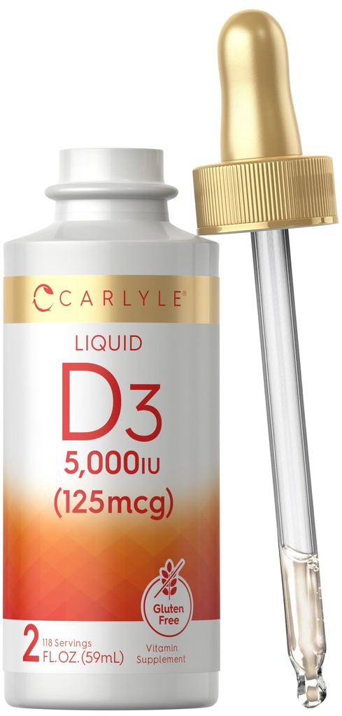 Carlyle Liquid Vitamin D3 124; 5000 IU (125 mcg)