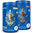 BirDMAN Falcon Vegan Protein Powder Organik, Stevia & Sugar Free, Plant Based, Low Carb, Dairy Free, Keto, Non Whey, Probiotic, Pea Protein 124; Combo Pack: Vanilla & Chocolate Flavors - 20 Servis