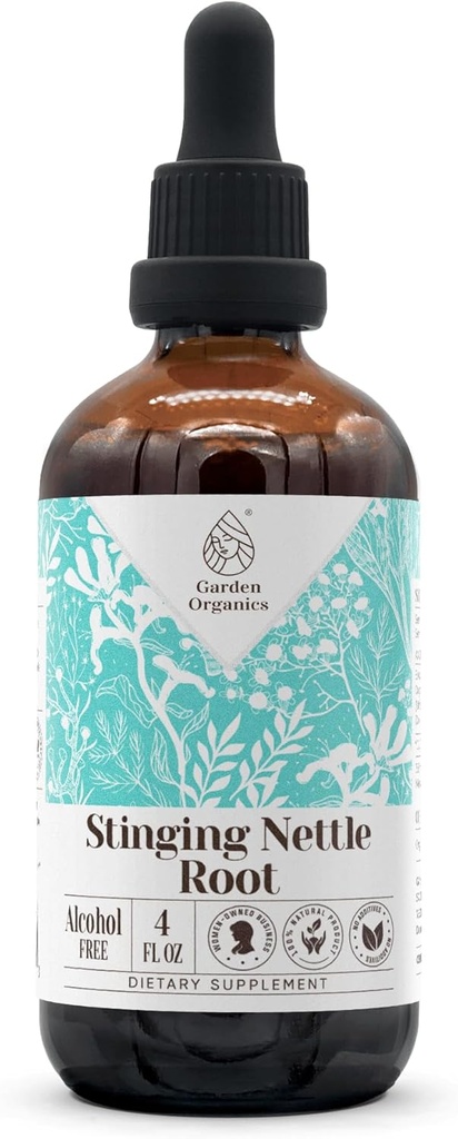Shinging Nettle Root Alcohol- Free Natural Tincture Extract, Imune System Booster, Liquid Drops dibuat dari 100% (4 fl oz)