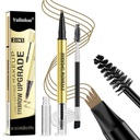 2 dalam 1 Long- Lasting Eyebrow Pencil dan Blow Up- Grade Gel, Light Brown dan Brown Shades (3 # Dark Brown)
