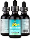 Ekstrak Herbal Mullein Leaf Undelio - Ekstrak Organik & Alcohol- Pengaruh Bebas untuk Respiratory, Lung, Dukungan Tidur & Digetical - Non-GMO, Vegan - 2 FL. Oz untuk Imune Kesehatan & Lung Detox