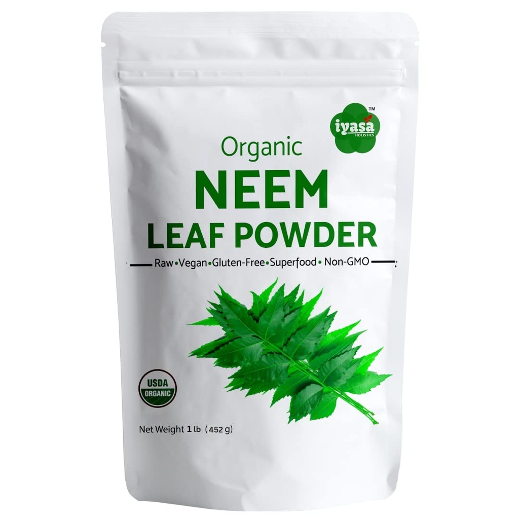 Iyasa Holistic Organic Needer Ayurveda powder dan superfood, Supports Blood and Liver Purification, Promotes Healthy Hair and Clear Skin, Resleable Bag of 16 oz / 453g