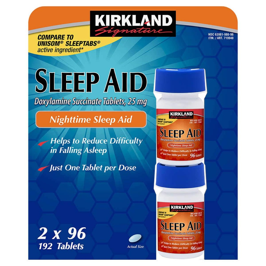 Sleep Aid Succinate 25 Mg 4 Bottles X 96 Tab