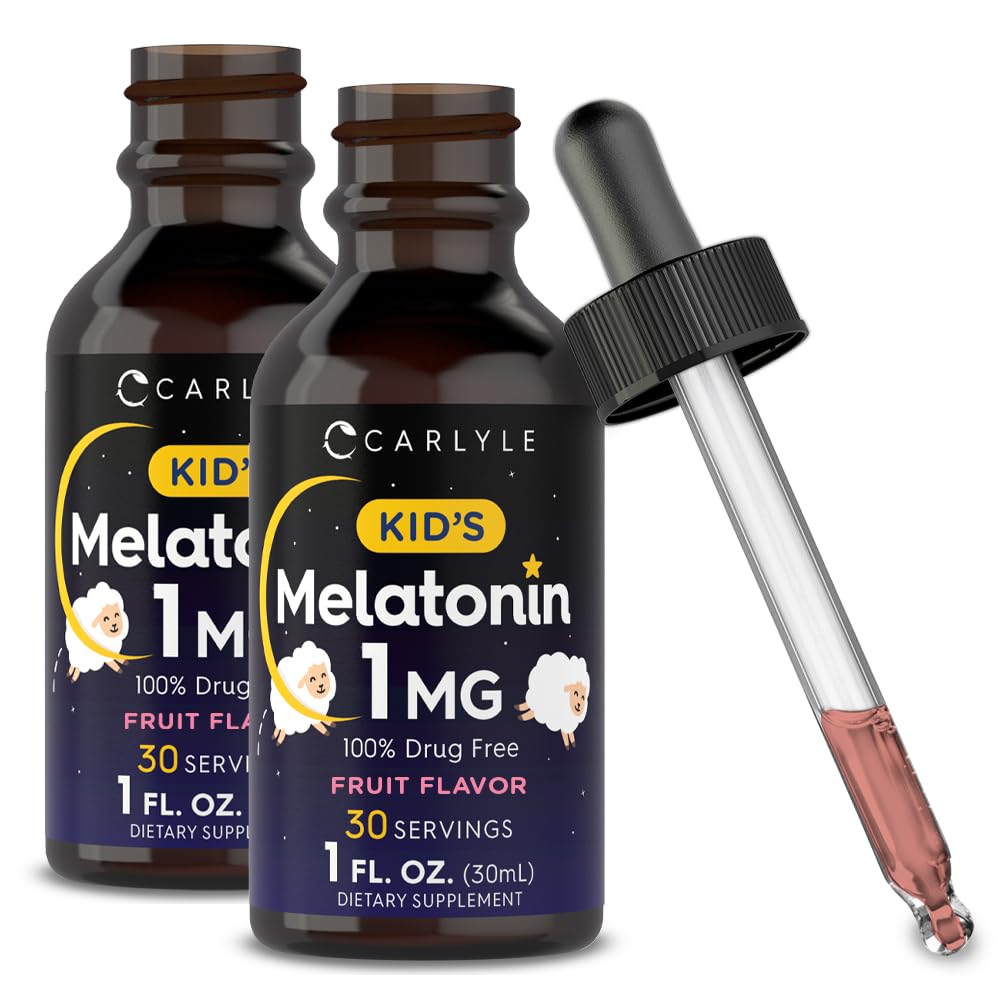 Carlyle Kids Melonaciin Liquid 124; 1 fl oz 124; Dua Pack 124; Fruit Flavor 124; Obat Free Chidrens Supplemen