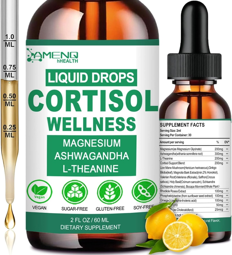 Suplemen Cortisol untuk Perempuan & Pria, 16- 1 Cortisol Reducer Detox Manager.