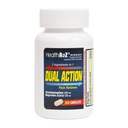 HealtA2Z ® Dual Action Relief: 124; Acetaminophen 250mg & Ibuprofen (NSAID) 125mg 14; Berisi Two Medicines 124; Relief from Headache, Fever & Backache (150 Caplets)