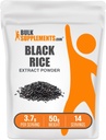 BulkSuplements.com Black Rice Extract Powder - Black Rice Powder, Gluten Free Supplement - Unflashored, 3.7g per Serving, 50g (1.8 oz) (Paket 1)