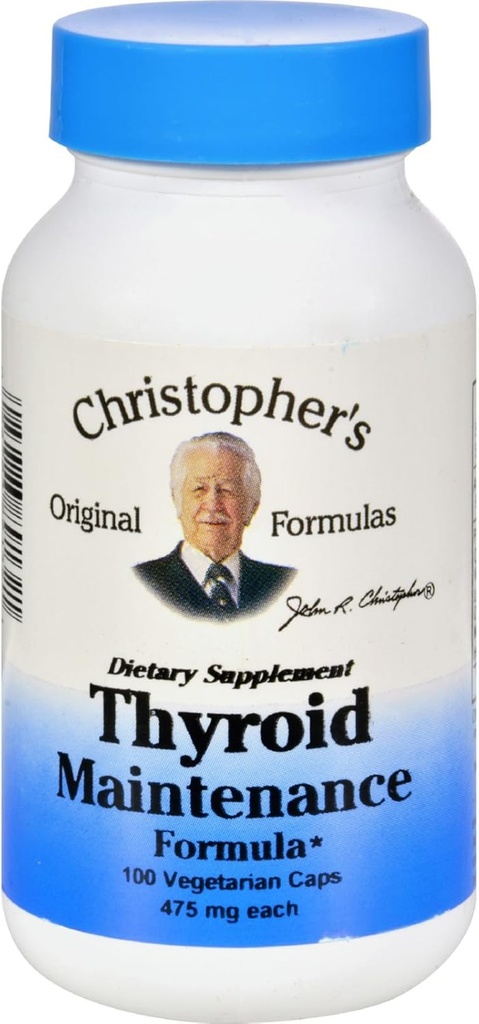 Christopher 's Thyroid Maintenance - 485 mg - 100 Vegetarian Capsules