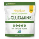 MariGold Pure Unflashored L- Glutamine Powder - Healthy Gut, Imune, and Muscle Dull, Non-GMO, Gluten Free, Soy & Allergen Free (5g / 5000mg per Serving)