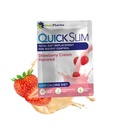 Quick Slim High Protein W8 Loss Shakes for Women, Complete Meal Replacement Powder, Low Carb Diet Shakes, Intermittent Fasting, Keto, Gluten Free (1 serving, Strawberry cream)