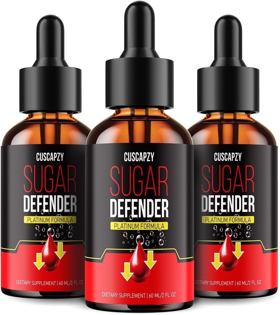 Tidak diperlukan resep, Sugar Defender Drops, Sugar Defender Liquid, Platinum Formula, Paket 3