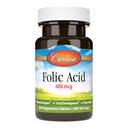 Carlson - Folic Acid, 400 mcg, Menyediakan Pendukung Prenatal Penting, Pengembangan Fetal, 300 Tablet