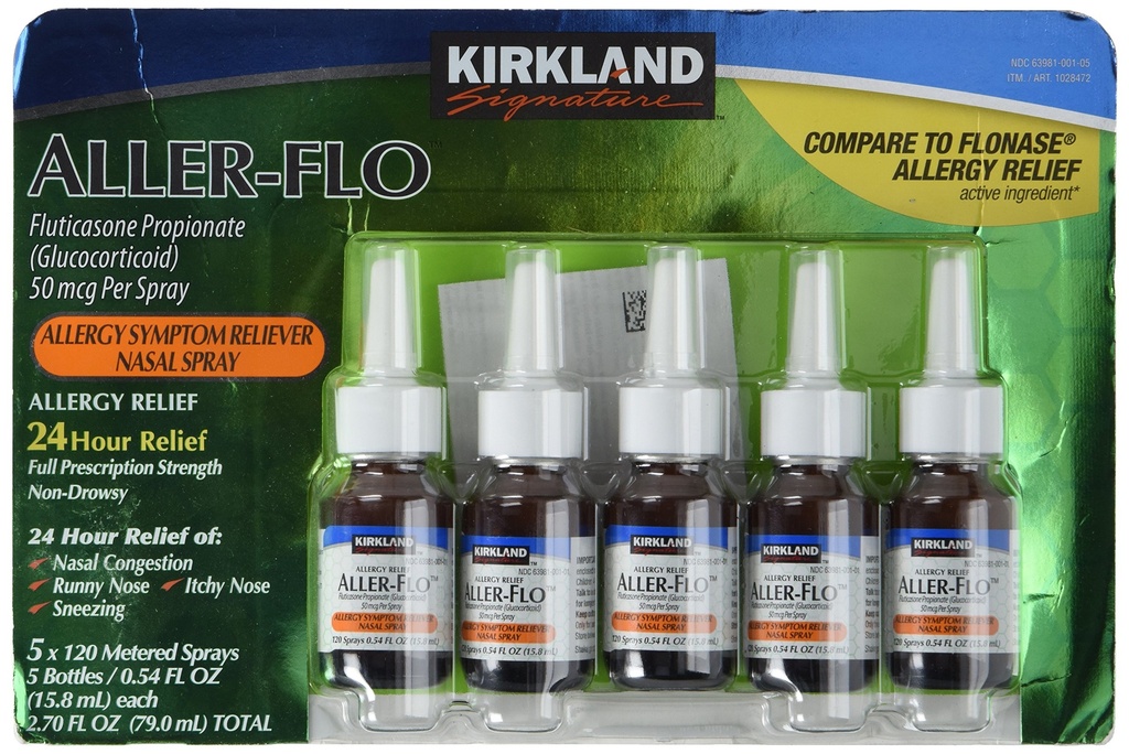 Kirkland Aller- Flo Fluticasone Propionate (Glucorticoid), 0.54 Fl Oz.