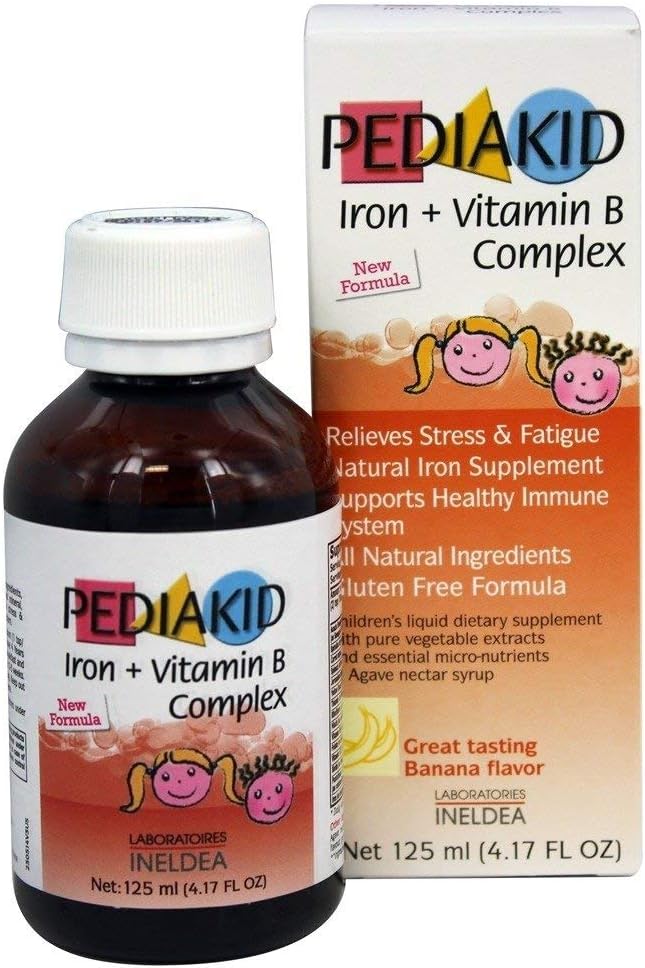 Kompleks Iron + Vitamin B All New Formula Natural Vitamin & Mineral Suplement to Help Children with Fatigue, Tiredness and Frail Conditions
