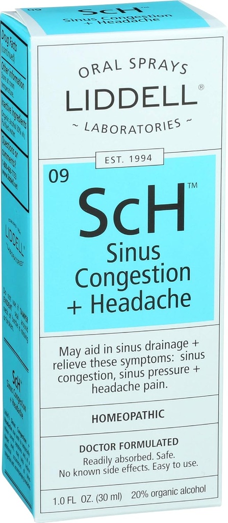 Konsumsi Sinus Homeopati Liddell dan Spray Sakit Kepala, 1 Ounce Fluid