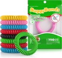 48 Pack Mosquito Repellent Bracelet, Individually Wrapped, DEET Free, Natural and Waterproof Band