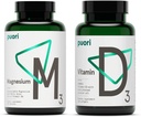Puori Vitamin D3 dan Magnesium Zinc Tambahan Bundle untuk Fungsi Otot Kesehatan, Kesehatan Tulang, Dukungan Imune dan Calcium Uptake-Non-GMO dan Gluten- Bebas