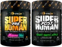 ALPHA LION Superhuman Pre Workout Powder & Post Workout Bundle (Miami Vice & Gainy Smith Apple)