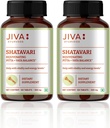 JIVA Shatavari Tablet 500mg 124; Ayurvedic Suplemen untuk Pria & Perempuan - 120 Tablet (Paket 2)