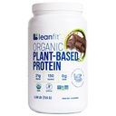 LeanFit Organic Plant - berbasis Protein Powder, Natural Chocolate Flavor - Vegan, USDA Organik Disertifikasi, SoyFree, Gluten- Free, Dairy- Free, Non- GMO - 21g Protein, 18 Servings, 1.58 Pound Tub