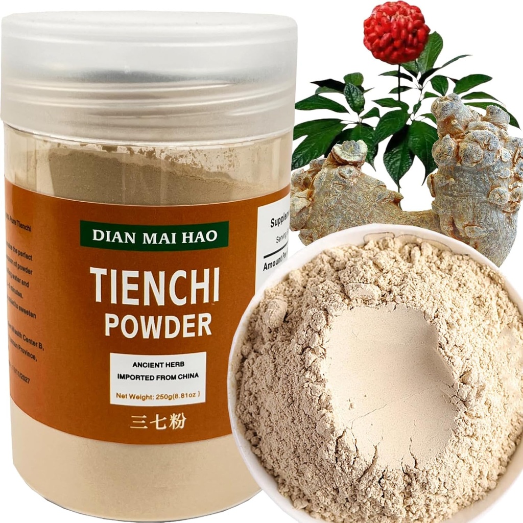 100% Superfine Pure Natural Yunnan Wenshan Notoging Tien Chi Root San Qi Tienchi Powder 250g