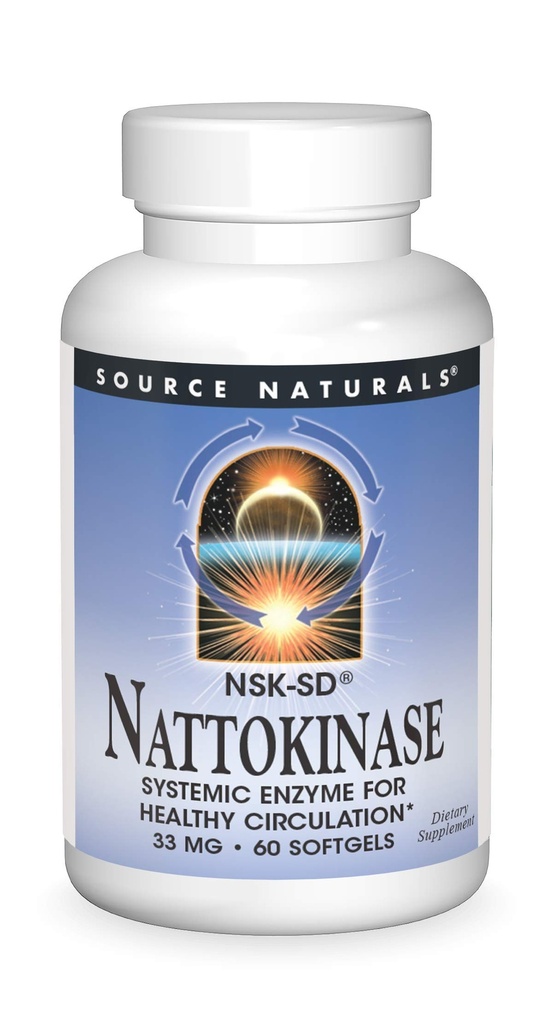 Sumber Nattokinase Systemic Enzyme untuk Sehat Circulation * 33mg - 60 Softgels