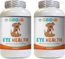 Suplemen Mata Anjing - Kesehatan Mata Anjing - Formula Lanjutan - Manfaat Vision - Dukungan Ammune - DogVitamin Heart - 2 Botol (120 Treats)