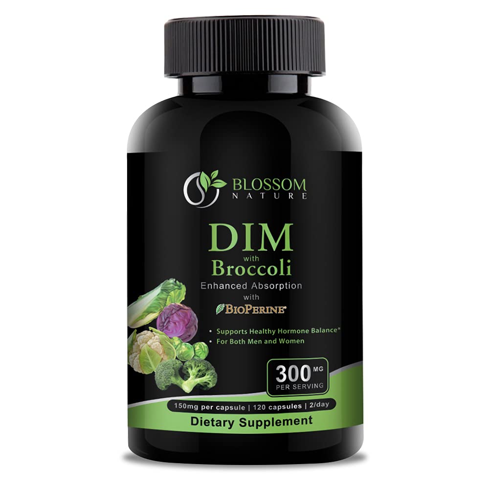 DiM Suplemen 300mg dengan Brokoli 200mg BioPerine 10mg.