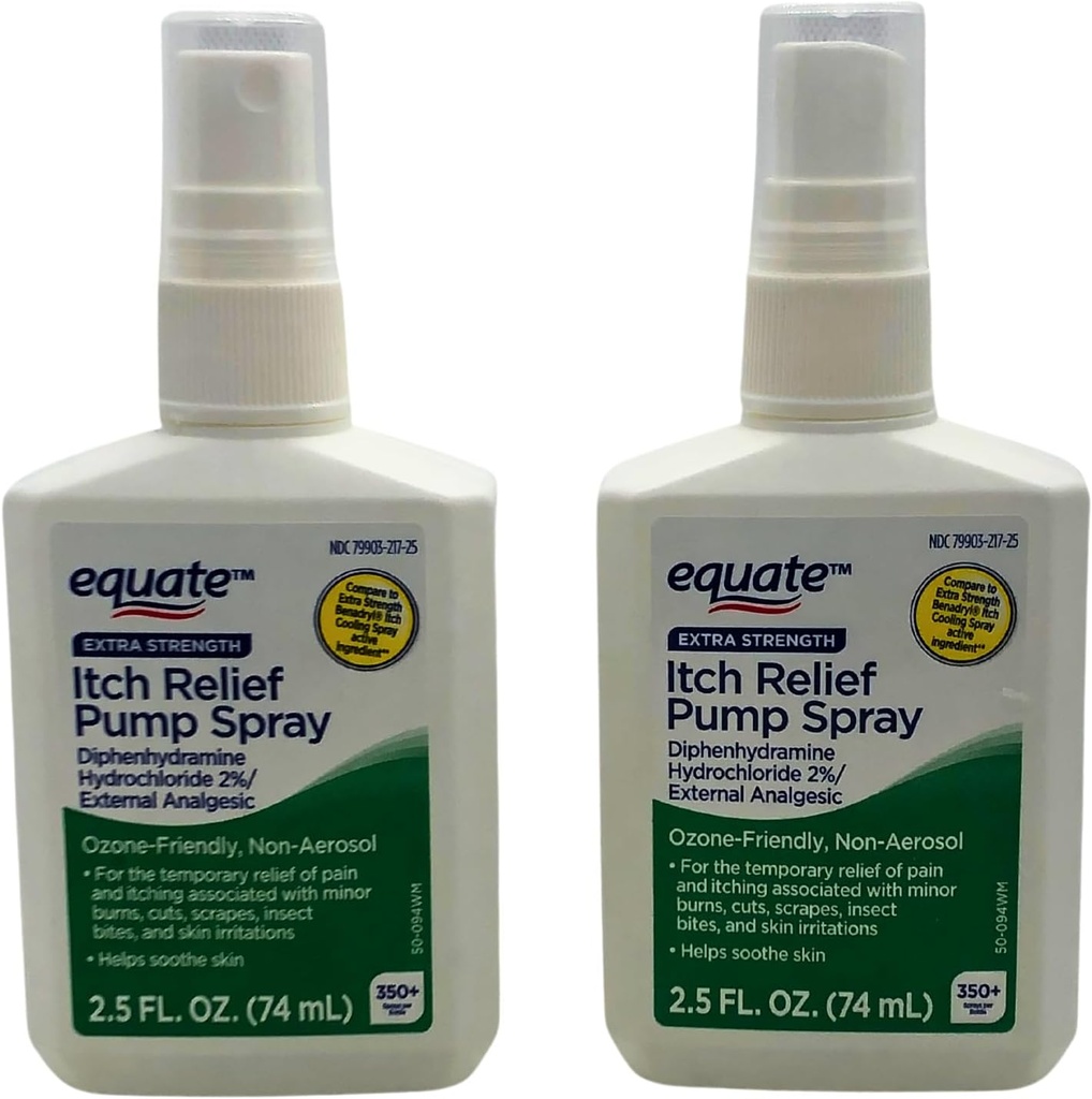 Sama dengan Itch Ekstra Relief Pompa Spray - 2.5 oz, (2 Pack)