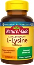 Nature Made Extra Strength L-Lysine 1000 mg Tablet, 60 Count for Protein Synthesis