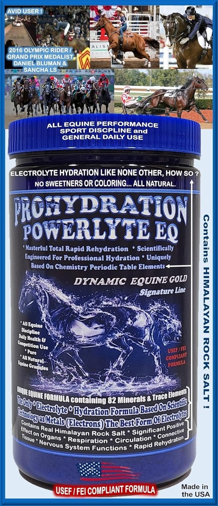 EQ PROHDRASI... Baru Breed dalam Equine Electrolite / Profesional Hidration Matrix Formula. 1080g (60 Day Serving)
