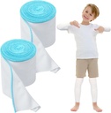 2 Rolls Wet Wrap Bandage for Eczema 3.54 "x 1.97 yd Wrap Therapy for Eczema Treatment for Dewasa Anak-anak (Biru)