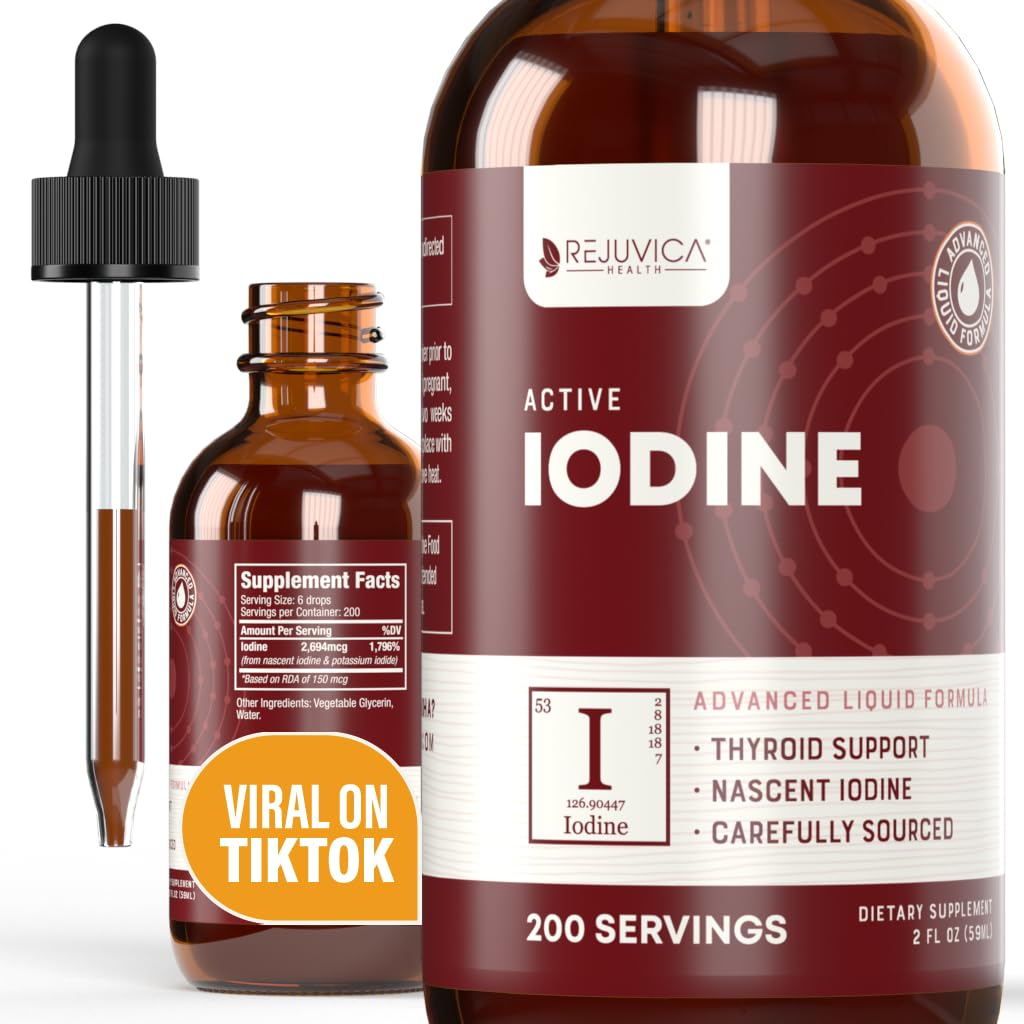 Aktif Iodin - Nascent Iodin Drops - Liquid Deliquid Delivery for Better Absorpsi - Supports Healthy Energy, Vitalitas, & Iodin Levels