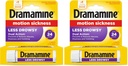Dramamine All Day Less Drowsy Motion Sickness Relief 126; 8 Tablets Included (Pack of 2)