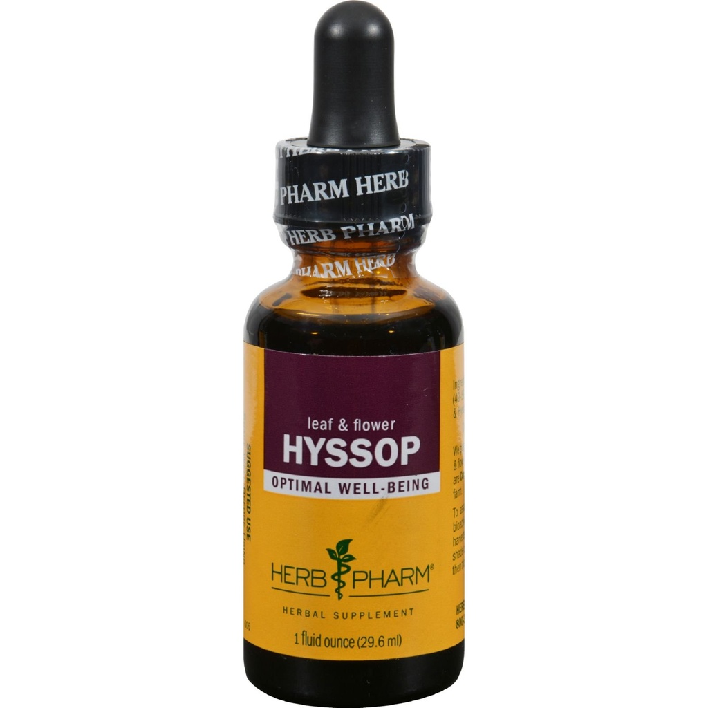 Herb Pharm Certified Organic Hyssop Cair Ekstrak - 1 Ounce