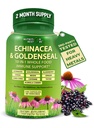 Echinacea Goldenseal Capsules - 10 dari 1 Suplemen Dukungan Imune - 145mg - Vegan Echinacea Capsules Suplemen Dibuat Dengan Organik Seluruh Foods - Herbal Immune Sistem Dukungan - 2 Bulan Suppply