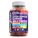 Bersihkan Nutra Liver Cleanse Detox & Repair Gummies; Milk Thistle Gummy Liver Dukungan Vitamin 124; Dandelion, Artichoke, Aloe Vera, Ginger, Berberine, Lemon, N-AcetylL, Cysteine, Supplemen Turmeric HCL