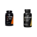 JYM Tambahan Sains Vita JYM Multivitamin, D3 & K2 Bone dan Cardiovaskular Dukungan 60 tablet