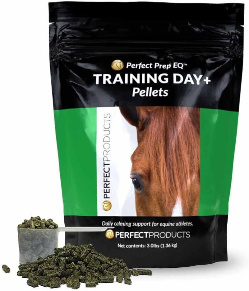 Perfect Prep EQ Training Day + Pellets Show Safe Horse Calming Supplement (3 lb)