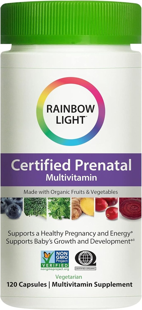 Rainbow Light Prenatal Multivitamin, Imune Support, 120 Capsules (Paket May Vary)