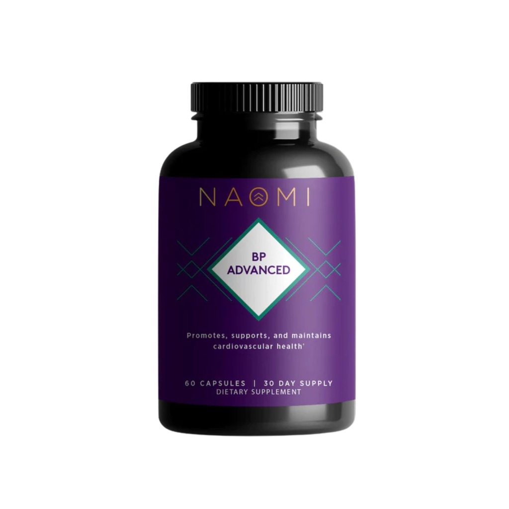 NAOMI BP Lanjutan, Mampu Ingrediasi untuk Blood Flow dan Circulation, Endothelial Fungsi, Support Cardiovaskular dan Arteri Kesehatan, 1000mg Olive Leaf Extract, 180mcg Vitamin K2 (Small, 60 Count)