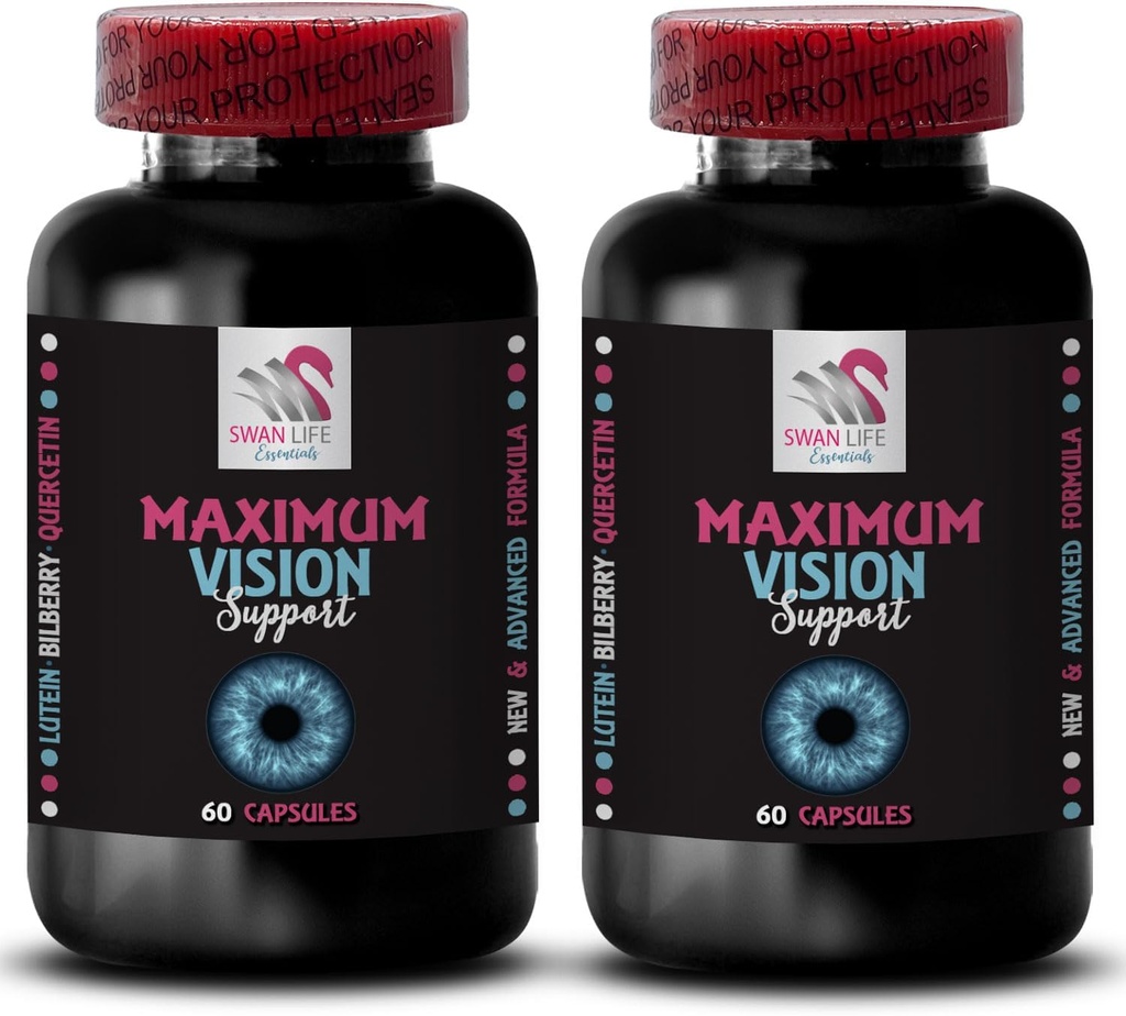 Hapus Lens - Suplemen Penglihatan Mata - Lebih Baik Fokus, Crystal Vision, Clearer Image, Clarity Vision Clarity, Pengawasan Murni, Tampilan Detail, Tampilan Fokus 2 Botol 120 Katup