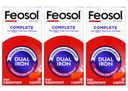 Feosol Bifera HIP & PIC Iron Suplement, Lengkap - 30 Caplets, Paket 3