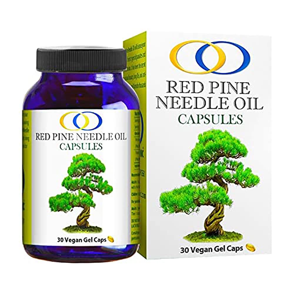 Optimally Organic Pine Needle Oil Caps - Suplemen Kesehatan untuk Dukungan Sistem Ammune Ekstrim - Vital Cell & DNA Dukungan - # 1 Vegan Body Cleanse untuk Invador Asing - Pinus densiflora - Bioaktif