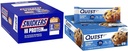 SNICKES Hi Protein Peanut Caramel Bars 24.12oz Box 12 Count & Quest Blueberry Muffin Protein Bars 12 Count