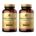 Solgar Cod Liver Oil - 100 Softgels - Menyediakan Vitamin A & D - Non-GMO, Gluten Free - 100 Servings