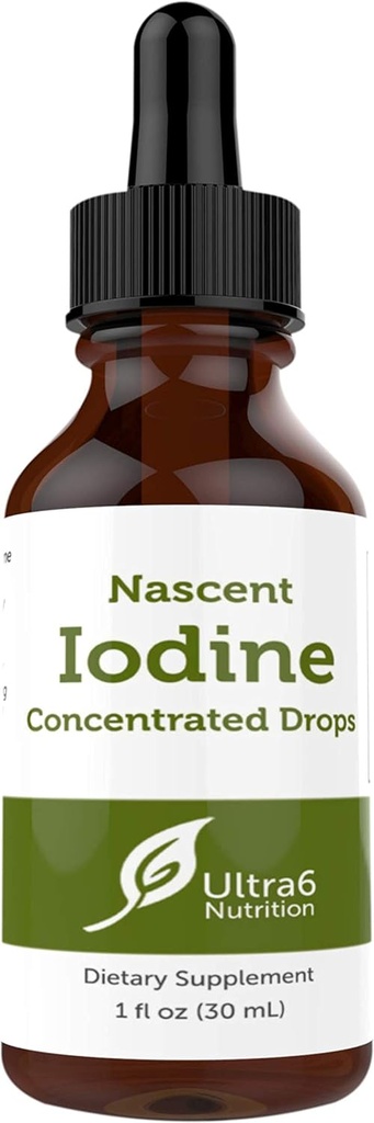 Nascent Iodin Drops Supplemen dalam Cairan Terkonsentrasi Pengaruh untuk Absorpsi Terbaik dan untuk Dukungan Thyroid