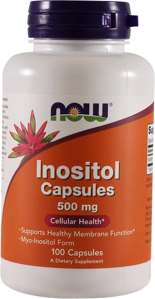 Sekarang Makanan Inositol 500 Miligram 100 Capsules (2 Pack)
